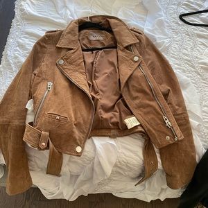Blank NYC suede Moto jacket size M